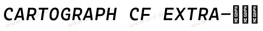 CARTOGRAPH CF EXTRA字体转换